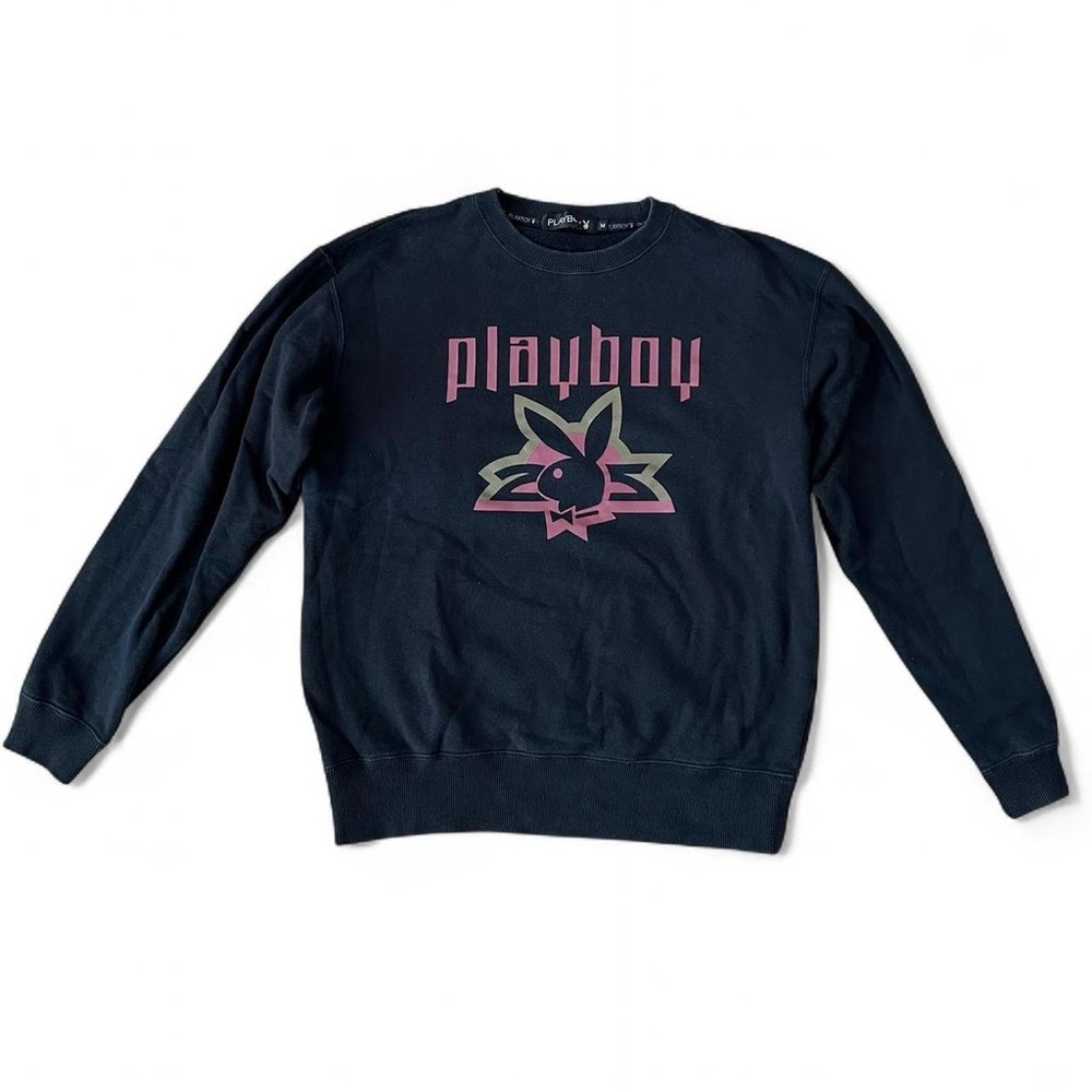 Vintage Playboy Bunny Black Sweatshirt Pull-Over